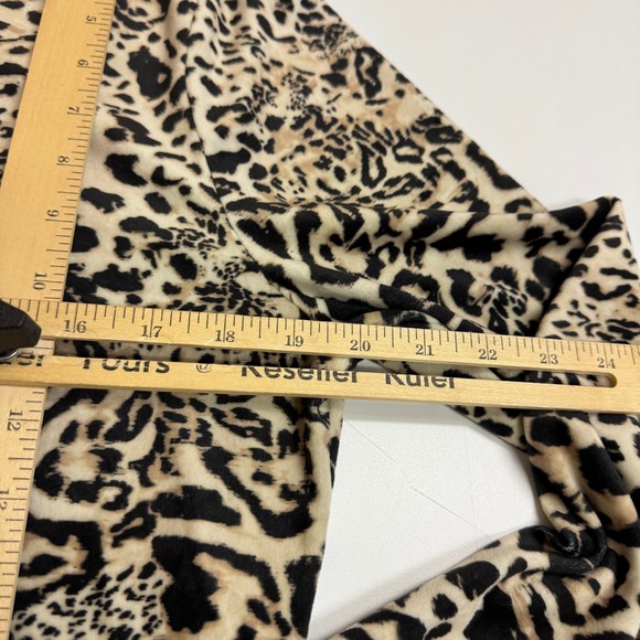 Juicy Couture Jacket Womens X Large Leopard Velour Zip Up Rhinestone Hoodie - Picture 8 of 8